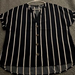 Beautiful blue/white stripe blouse
